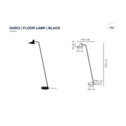Nordlux Darci Metal Floor Lamp Adjustable Head Black,mains - thumbnail 6