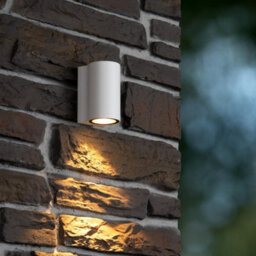 Lucide Akra Wall Light Outdoor - Led 2700K Ip54 - White - thumbnail 3