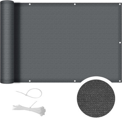 Grey 90X500Cm Rectangular Shade Sail Uv Resistant - image 1
