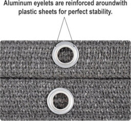 Grey 90X500Cm Rectangular Shade Sail Uv Resistant - thumbnail 3