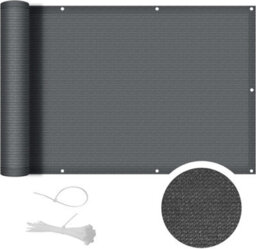 Grey 90X500Cm Rectangular Shade Sail Uv Resistant - thumbnail 1