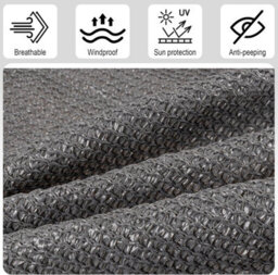 Grey 90X500Cm Rectangular Shade Sail Uv Resistant - thumbnail 2
