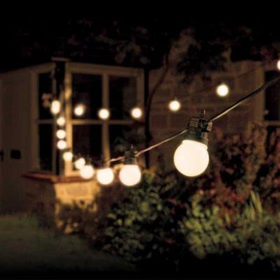 Party Festoon - Warm White, 20 Indoor Outdoor Globe String Lights For Garden - image 1