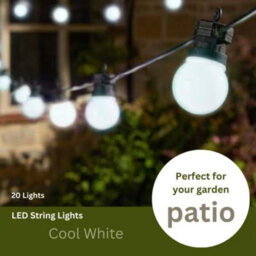 Party Festoon - Warm White, 20 Indoor Outdoor Globe String Lights For Garden - thumbnail 2