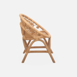 Sweeek - Children's Rattan Chair Alice Natural 46X39.5X55 Cm - thumbnail 3