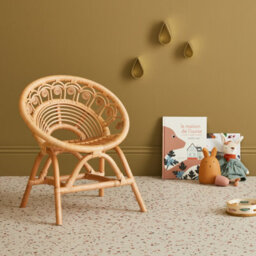 Sweeek - Children's Rattan Chair Alice Natural 46X39.5X55 Cm - thumbnail 6