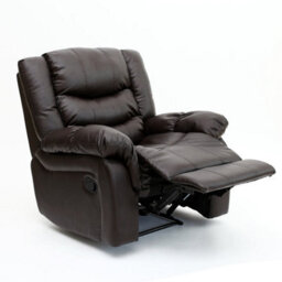 More4Homes Seattle Manual Recliner Bonded Leather 1+2+3 Seater Sofa Set (Brown) - thumbnail 7