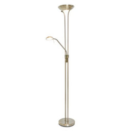 Litecraft Mother & Child Antique Brass Led Floor Lamp - thumbnail 2