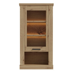 Furniture To Go Corona Wall Display Cabinet In Artisan Oak - thumbnail 2