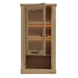 Furniture To Go Corona Wall Display Cabinet In Artisan Oak - thumbnail 4