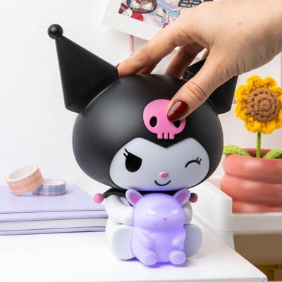 Kuromi Globuddies Night Light, Officially Licensed Sanrio 3D Led Lamp, Battery Powered Gift For Hello Kitty Fans, Paladone - image 1