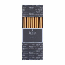 Prices Candles Pillar Candle (Pack Of 10) Gold (One Size) - thumbnail 2