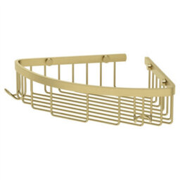 Aveli Bathroom Corner Shower Caddy Accessory Gold Wall Mounted Stainless Steel - thumbnail 2