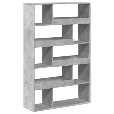Berkfield Classic Bookcase Concrete Grey 100X33X156.5 Cm Engineered Wood - image 1