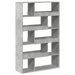 Berkfield Classic Bookcase Concrete Grey 100X33X156.5 Cm Engineered Wood