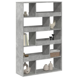 Berkfield Classic Bookcase Concrete Grey 100X33X156.5 Cm Engineered Wood - thumbnail 3