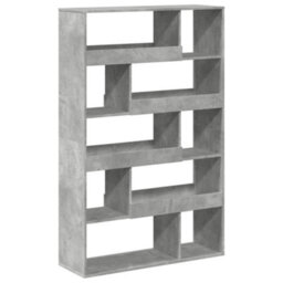 Berkfield Classic Bookcase Concrete Grey 100X33X156.5 Cm Engineered Wood - thumbnail 6
