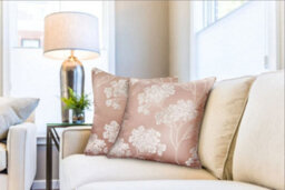 English Garden Cushion Cover In Blush Pink - thumbnail 2