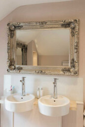 Mirroroutlet Carved Louis Silver Antique Style Wall Mirror 120 X 90 - thumbnail 8