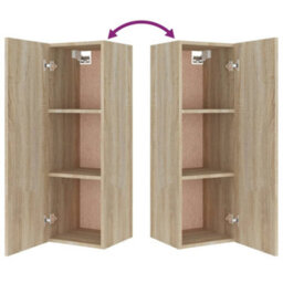 Berkfield Classic 8 Piece Tv Cabinet Set Sonoma Oak Engineered Wood - thumbnail 8
