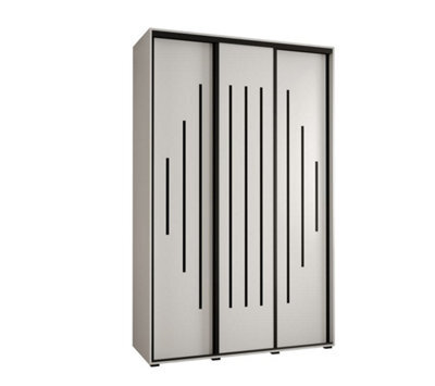 Arte Cannes Xii Sliding Door Wardrobe W150Cm - Bright White Storage For Contemporary Living - image 1