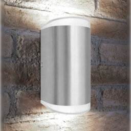 Long Life Lamps Company Modern 6W Led Double Outdoor Wall Light Stainless Steel Cool White - thumbnail 6