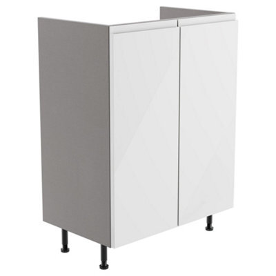 Westport Gloss White Modern Freestanding Bathroom & Wet Room Base Unit (W)595mm (H)820mm - image 1