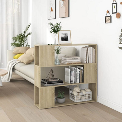 Berkfield Book Cabinet Room Divider Sonoma Oak 100X24X94 Cm - image 1