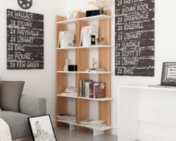 Decorotika Alice Corner Bookcase White & Cordoba - thumbnail 3