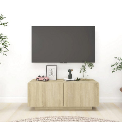 Berkfield Tv Cabinet Sonoma Oak 100X35X40 Cm Engineered Wood - image 1