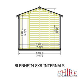 Shire Blenheim 8X8 Shiplap Rooms For The Garden - thumbnail 8