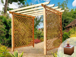 Edecks Twilight Walkway Wooden Garden Pergola (W 2400mm X D 2400mm) With Steel Spikes (2.1M) - thumbnail 2