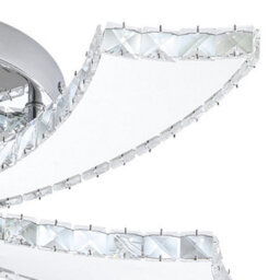 Living And Home 40W Petal-Inspired Led Crystal Ceiling Light With Remote Control, Adjustable Brightness And Colour Temperature - thumbnail 6