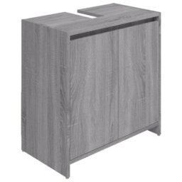 Berkfield Bathroom Cabinet Grey Sonoma 60X33X61 Cm Engineered Wood - thumbnail 8