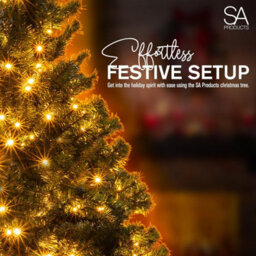 Sa Products 6Ft 300 Led Per Lit Christmas Tree - Christmas Trees Alaskan Pine Tips - Christmas Tree With Lights 8 Lighting Modes - thumbnail 4