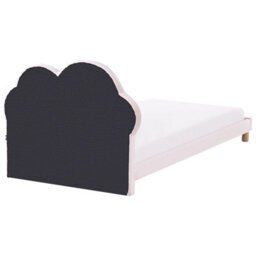 Beliani Kids Bed Cloud Velvet Mazou 90 X 200 Cm (Eu Single) Pink - thumbnail 6