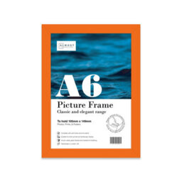 A6 Orange Picture Frame Fits A6 (10.5 X 14.8Cm - 4.1 X 5.8In) Poster, Photo, Artwork, Or Print. - thumbnail 1