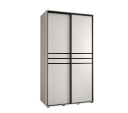 Arte Bright White Sliding Wardrobe W130Cmh205Cmd60Cm - Streamlined Storage For Modern Bedrooms - thumbnail 1