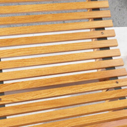 Outsunny Outdoor Rocking Chair W/ Slatted Wooden Rocking Chair, Light Brown - thumbnail 9