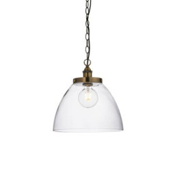 Luminosa Lighting Luminosa Hansen Grand Dome Ceiling Pendant Antique Brass