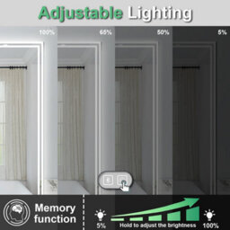 Probaty Bathrooms 1000X600mm Bathroom Led Mirror 3 Colors Dimmable With Bluetooth Memory Function,anti-Fog Wall Mounted Vanity Backlit Mirror - thumbnail 4