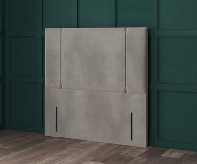 Comfy Deluxe 3Ft Porto Floorstanding 54Inch Headboard Silver Linen - image 1
