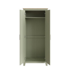 Gfw Lancaster 3 Piece Bedroom Set - Wardrobe Chest Of Drawers Bedside - Sage Green - thumbnail 3