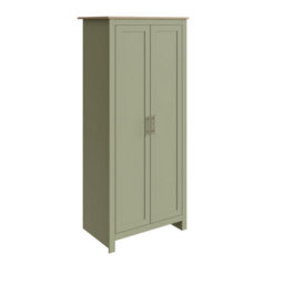 Gfw Lancaster 3 Piece Bedroom Set - Wardrobe Chest Of Drawers Bedside - Sage Green - thumbnail 2