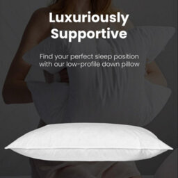 istyle mode (2 Pack) Duck Feather Down Bed Pillows For Sleeping, Standard-Queen(74Cmx48Cm), High Filling 900G - thumbnail 2