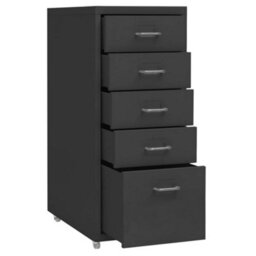 Walplus Mobile File Cabinet Anthracite 28X41X69 Cm Metal - thumbnail 5