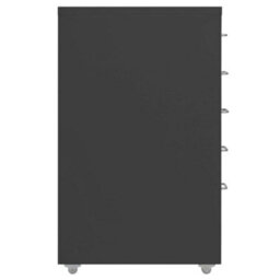 Walplus Mobile File Cabinet Anthracite 28X41X69 Cm Metal - thumbnail 3