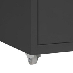 Walplus Mobile File Cabinet Anthracite 28X41X69 Cm Metal - thumbnail 7