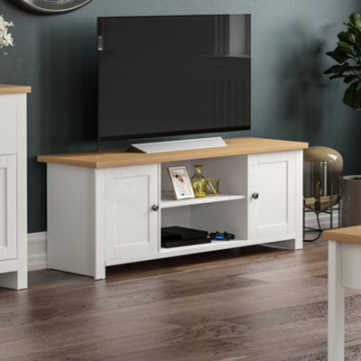 Lassic Vida Designs Arlington White 2 Door Tv Unit Stand - image 1
