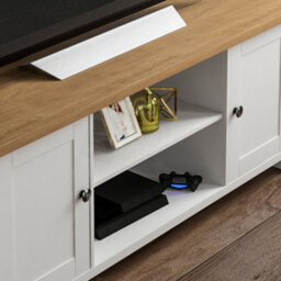 Lassic Vida Designs Arlington White 2 Door Tv Unit Stand - thumbnail 4
